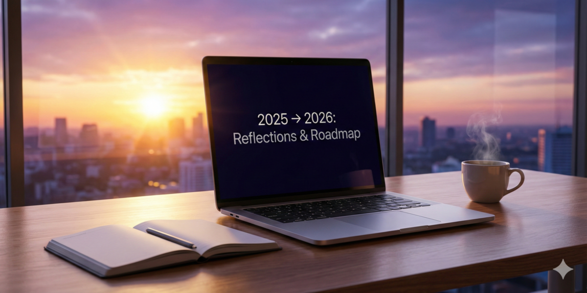 2025年の締めくくりを表した画像。