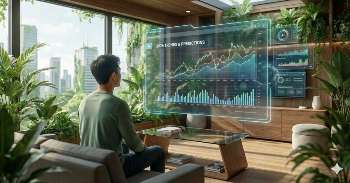 2026年のAIのトレンドの動きを見ている画像です。