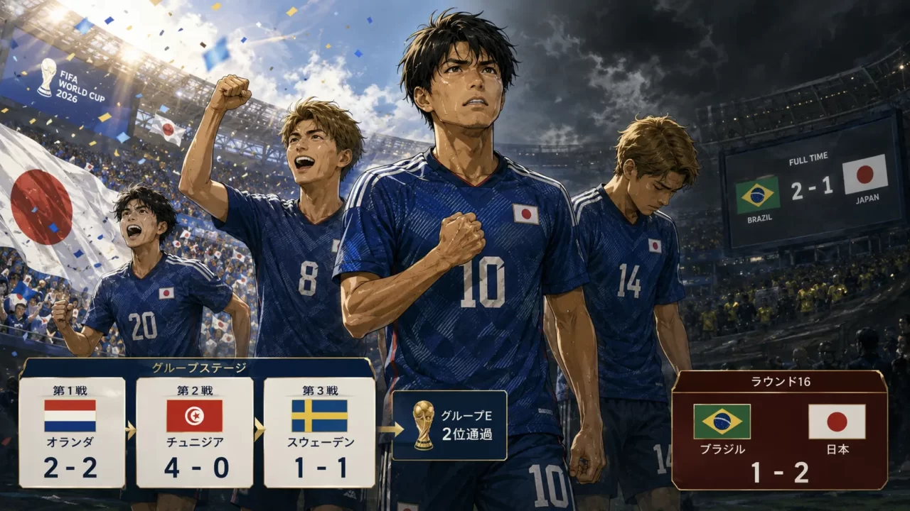 男子W杯2026で戦った日本代表の大会振り返りイメージ