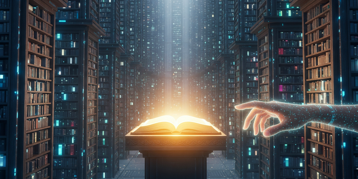 無数の情報から「本物」を見つけ出すことこそが、これからの検索の醍醐味をイメージした画像です。